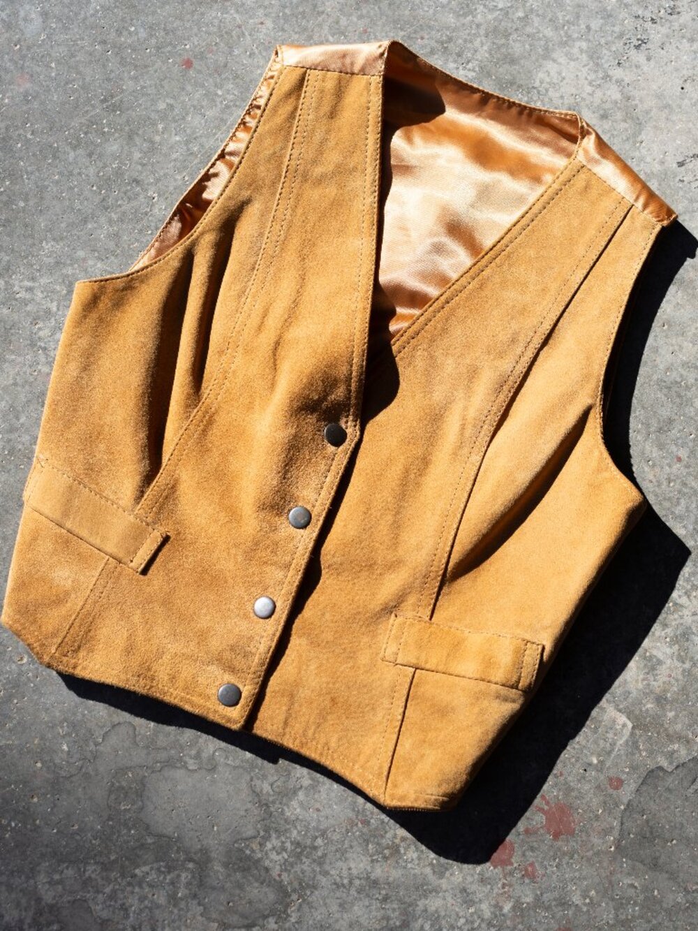 VTG Reversible Suede Corduroy Vest